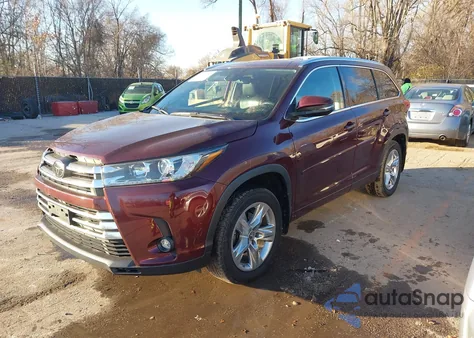 2019 Toyota Highlander Limited z USA, uszkodzony, nr VIN 5TDDZRFH3KS974113